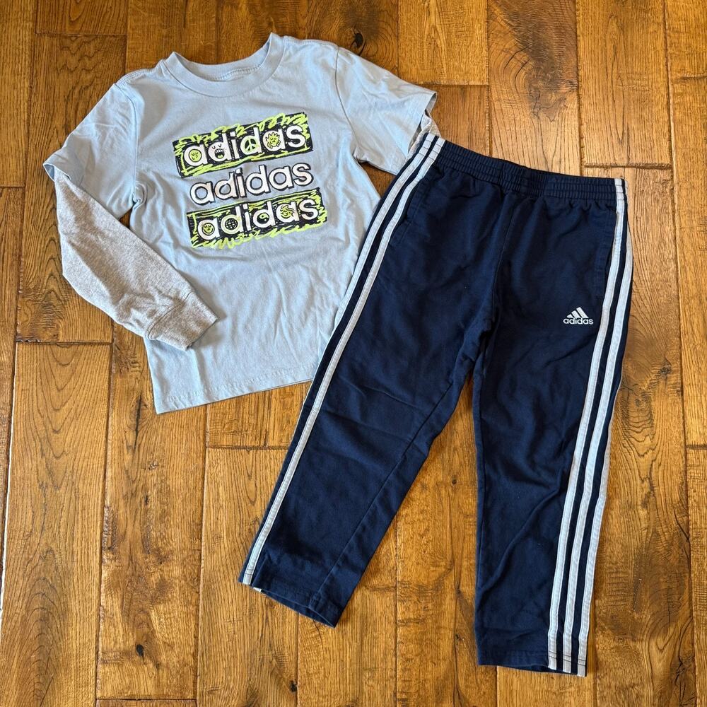 Lot of 7 Boys Winter Clothing Sz 6 Nike, Adidas, Hoodie, Sweat Set Athletic - Picture 4 of 9